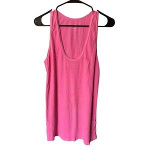 J Crew Vintage Cotton Hot Pink Tank Top
